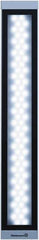 Waldmann Lighting - 24 VDC, 24 Watt, LED, Linear Machine Light - Bracket Mount, 4.9m Cord, IP67, Silver - Exact Tool & Supply