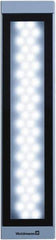 Waldmann Lighting - 24 VDC, 16 Watt, LED, Linear Machine Light - Bracket Mount, 4.9m Cord, IP67, Silver - Exact Tool & Supply