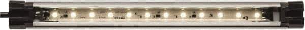 Waldmann Lighting - 24 VDC, 7 Watt, LED, Linear Machine Light - Direct Mount, 3m Cord, IP67, Silver - Exact Tool & Supply