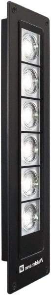 Waldmann Lighting - 24 VDC, 13 Watt, LED, Linear Machine Light - Direct Mount, 3m Cord, IP67, Black - Exact Tool & Supply