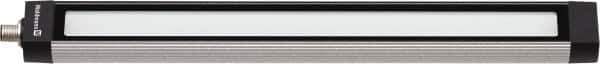 Waldmann Lighting - 24 VDC, 10.5 Watt, LED, Linear Machine Light - Bracket Mount, 4.9m Cord, IP67, Silver - Exact Tool & Supply