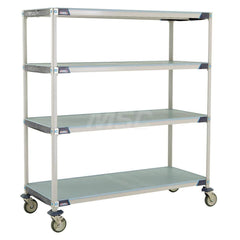 Metro - Carts; Type: Industrial Cart ; Load Capacity (Lb.): 900.000 ; Number of Shelves: 4 ; Width (Inch): 26-5/16 ; Length (Inch): 61-3/4 ; Height (Inch): 67-5/16 - Exact Tool & Supply