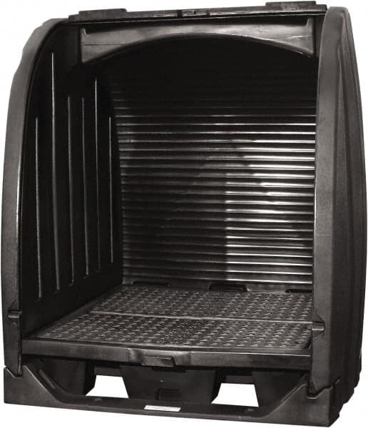 Enpac - Drum Storage Units & Lockers Type: Pallet with Rolltop Hardcover and Drain Number of Drums: 4 - Exact Tool & Supply