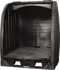 Enpac - Drum Storage Units & Lockers Type: Pallet with Rolltop Hardcover and Drain Number of Drums: 4 - Exact Tool & Supply