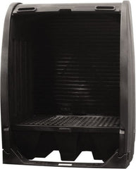 Enpac - Drum Storage Units & Lockers Type: Pallet with Rolltop Hardcover Number of Drums: 2 - Exact Tool & Supply