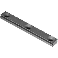 Raptor Workholding - 1 Piece Vise Serrated Dovetail Master Jaw Insert - Steel, 1/2" Long, 0.307" High - Exact Tool & Supply
