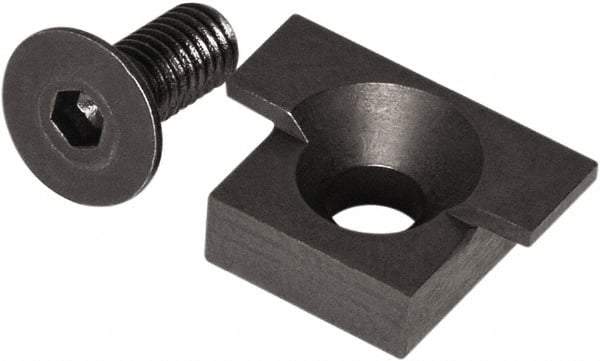 Raptor Workholding - 2 Piece Vise Jaw Plate - Steel, 1/2" Long - Exact Tool & Supply