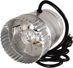 Suncourt - 4" Diam, 0.3 Amp, 120 Volt Duct Fan - 65 CFM, Single Speed - Exact Tool & Supply
