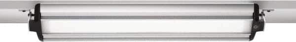 Waldmann Lighting - Nonadjustable, Bracket Mounted, LED, Silver, General Purpose Task Light - 34 Watt, 100 to 240 Volt, Nonmagnifying - Exact Tool & Supply