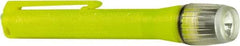 Underwater Kinetics - White Xenon Bulb, 12 Lumens, Mini Flashlight - Yellow Plastic Body, 2 AAA Alkaline Batteries Included - Exact Tool & Supply