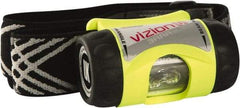 Underwater Kinetics - White LED Bulb, 65 Lumens, Hands-free Flashlight - Yellow Plastic Body, 3 AAA Alkaline Batteries Included - Exact Tool & Supply