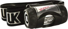 Underwater Kinetics - White LED Bulb, 65 Lumens, Hands-free Flashlight - Black Plastic Body, 3 AAA Alkaline Batteries Included - Exact Tool & Supply