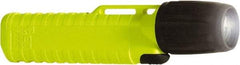 Underwater Kinetics - White LED Bulb, 77 Lumens, Industrial/Tactical Flashlight - Yellow Plastic Body, 4 AA Alkaline Batteries Included - Exact Tool & Supply