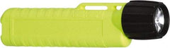 Underwater Kinetics - White LED Bulb, 120 Lumens, Industrial/Tactical Flashlight - Yellow Plastic Body, 4 AA Alkaline Batteries Included - Exact Tool & Supply