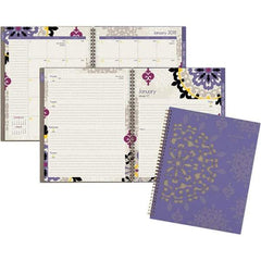 AT-A-GLANCE - 128 Sheet, 8-1/2 x 11", Weekly/Monthly Appointment Book - Purple - Exact Tool & Supply
