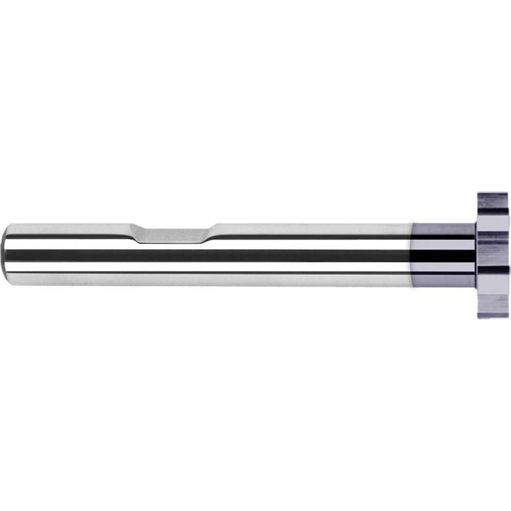 Harvey Tool - 1" Cut Diam, 5/32" Cut Width, 1/2" Shank, Straight-Tooth Woodruff Keyseat Cutter - Exact Tool & Supply