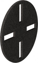 Fas-trak - 17" Diam Stripping Pad - 19" Machine, Black Pad, Polyester - Exact Tool & Supply