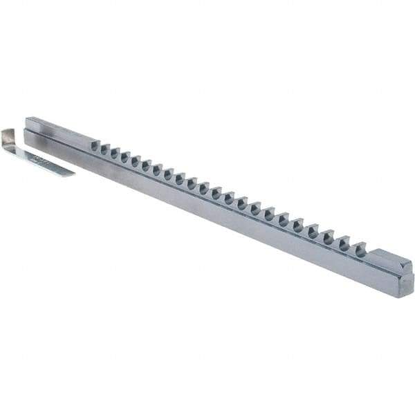 Dumont Minute Man - 6mm Keyway Width, Style C, Keyway Broach - High Speed Steel, TiAlN Finish, 3/8" Broach Body Width, 25/64" to 2-1/2" LOC, 11" OAL - Exact Tool & Supply