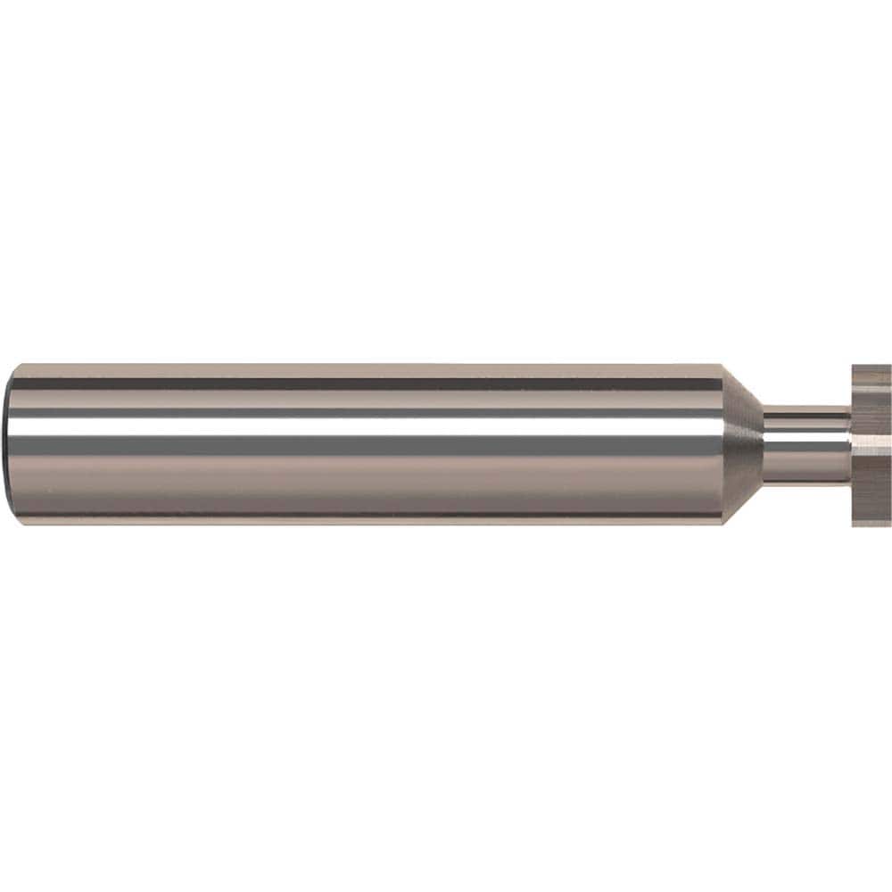 Harvey Tool - ANSI 404 (Old Std # 3) 1/2" Cut Diam, 1/8" Cut Width, 1/2" Shank, Straight-Tooth Woodruff Keyseat Cutter - Exact Tool & Supply