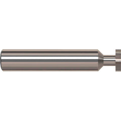 Harvey Tool - ANSI 404 (Old Std # 3) 1/2" Cut Diam, 1/8" Cut Width, 1/2" Shank, Straight-Tooth Woodruff Keyseat Cutter - Exact Tool & Supply