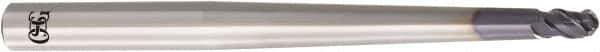 OSG - 8mm Diam, 12mm LOC, 3 Flute Solid Carbide Ball End Mill - WXS Finish, Single End, 120mm OAL, 12mm Shank Diam, Spiral Flute - Exact Tool & Supply