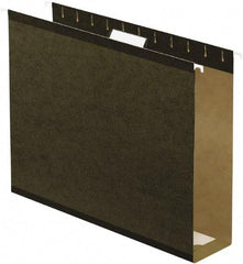 Pendaflex - 8-1/2 x 11", Letter Size, Standard Green, Hanging File Folder - 11 Point Stock, 1/5 Tab Cut Location - Exact Tool & Supply