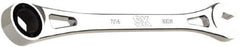 SK - 7/16" 6 Point Combination Wrench - 8.13" OAL, Steel, Full Polish Finish - Exact Tool & Supply