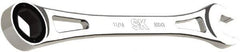 SK - 11/16" 6 Point Combination Wrench - 11" OAL, Steel, Full Polish Finish - Exact Tool & Supply