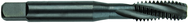 3/8-16 Dia. - GH5 - 3 FL - Premium HSS - Black Oxide Semi Bottoming Spiral FL Tap - Exact Tool & Supply