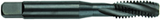 10-32 Dia. - GH2 - 3 FL - Premium HSS - Black Oxide Semi Bottoming Spiral FL Tap - Exact Tool & Supply