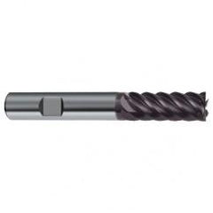 8mm Dia. - 63mm OAL - 45° Helix Firex Carbide End Mill - 6 FL - Exact Tool & Supply