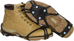 Duenorth - Size S, (Women's Size S) Strap-On Cleat - Tungsten Carbide Spike Traction, Black - Exact Tool & Supply