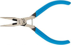 Channellock - 4.86" OAL, 1" Jaw Length, Long Nose Side Cutting Pliers - Standard Head, Cushion Grip Handles - Exact Tool & Supply