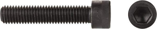Made in USA - 5/8-11 UNC Hex Socket Drive, Socket Cap Screw - Alloy Steel, Black Oxide Finish, Fully Threaded, 4" Length Under Head - Exact Tool & Supply