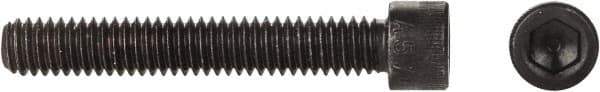 Made in USA - 5/16-18 UNC Hex Socket Drive, Socket Cap Screw - Alloy Steel, Black Oxide Finish, Fully Threaded, 2-1/2" Length Under Head - Exact Tool & Supply