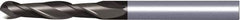 Kennametal - 12mm Diam, 45mm LOC, 2 Flute Solid Carbide Ball End Mill - TiAlN Finish, Single End, 100mm OAL, 12mm Shank Diam, Spiral Flute - Exact Tool & Supply