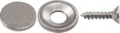 Mag-Mate - 1/8" Long x 9/16" Wide x 9/16" High, Magnetic Touch Latch - Neodymium & Steel, with Nickel Plated Finish - Exact Tool & Supply