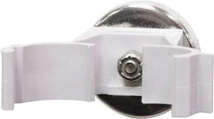 Mag-Mate - 42.5 Lb Max Pull Force, 1-13/32" Overall Height, 1.41" Diam, Ceramic Cup Magnet - Magnetic Style, 3/4" Clamp Opening, Chrome Plated - Exact Tool & Supply