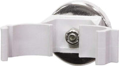 Mag-Mate - 11 Lb Max Pull Force, 1-13/32" Overall Height, 1.41" Diam, Ceramic Cup Magnet - Magnetic Style, 3/4" Clamp Opening, Chrome Plated - Exact Tool & Supply