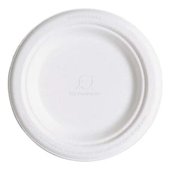 ECO PRODUCTS - Renewable & Compostable Sugarcane Plates, 6", 1000/Carton - Exact Tool & Supply