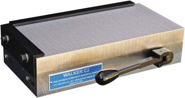 Walker - Fine Pole Rectangular Permanent Chuck - 15" Long x 10" Wide x 2.79" High - Exact Tool & Supply