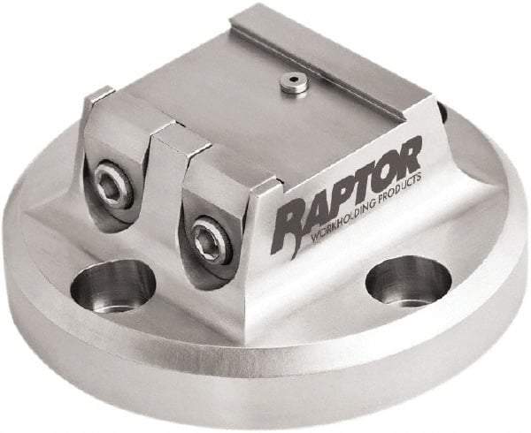 Raptor Workholding - 1-1/2" Jaw Width, 2" High Dovetail Vise - For Use with 4 & 5 Axis Workholding Systems - Exact Tool & Supply