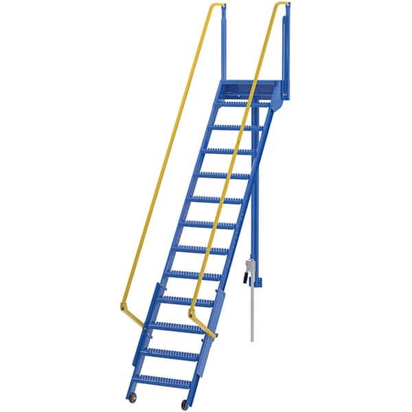 Vestil - Rolling & Wall Mounted Ladders & Platforms Type: Ladder Style: Mezzanine Ladder - Exact Tool & Supply