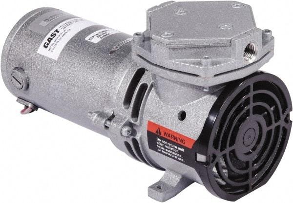 Gast - Diaphragm-Type Vacuum Pumps Horsepower: 1/8 Cubic Feet per Minute: 0.70 - Exact Tool & Supply