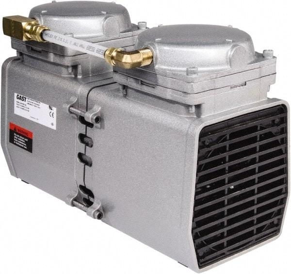 Gast - Diaphragm-Type Vacuum Pumps Horsepower: 1/2 Cubic Feet per Minute: 3.30 - Exact Tool & Supply