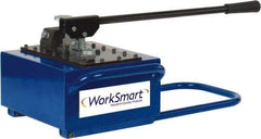 Value Collection - 2 Stage, 2" Piston Diam, 3/8 NPTF, 7.71; 0.29 Cu In Per Stroke, Manual Hydraulic Pump - 476 Cu In Reservoir, 1.69" Piston Stroke, 290 psi First Stage, 10,000 psi Second Stage - Exact Tool & Supply
