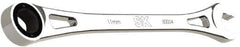 SK - 11mm 6 Point Combination Wrench - 8.13" OAL, Steel, Full Polish Finish - Exact Tool & Supply