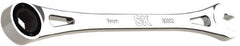 SK - 9mm 6 Point Combination Wrench - 7-3/4" OAL, Steel, Full Polish Finish - Exact Tool & Supply