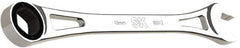 SK - 18mm 6 Point Combination Wrench - 11-1/2" OAL, Steel, Full Polish Finish - Exact Tool & Supply