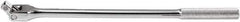 SK - 1/2" Drive Socket Knurled Handle - 30-5/8" OAL, Full Polish Chrome Finish - Exact Tool & Supply